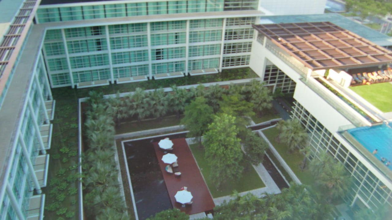 Blick aus unserem Zimmer Hotel Pullman Bangkok King Power