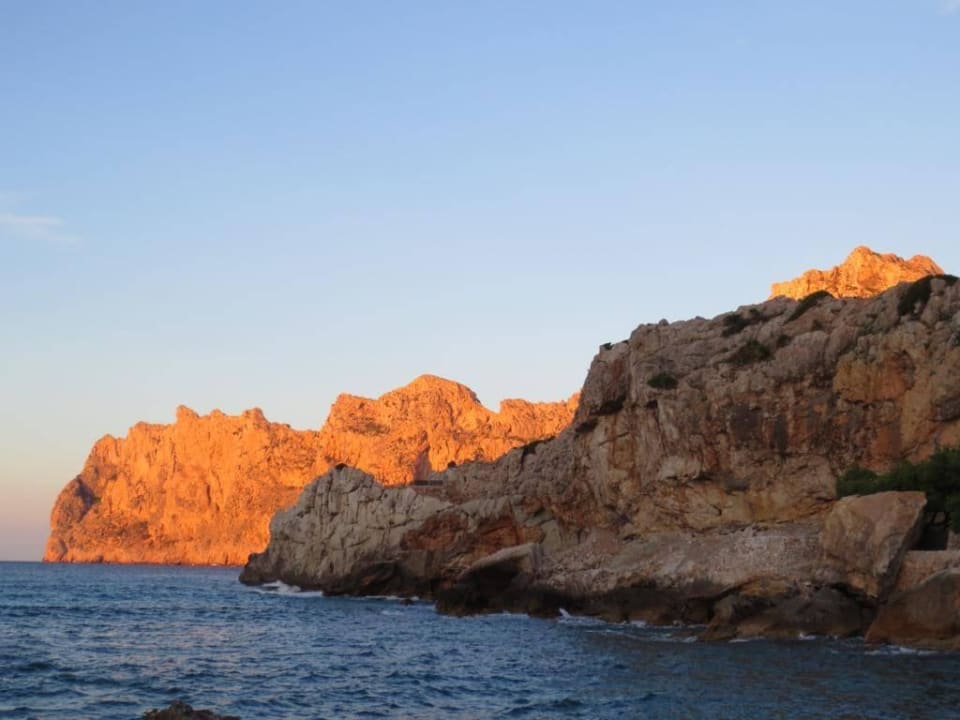 Glühender Felsen beim Sonnenuntergang Globales Don Pedro