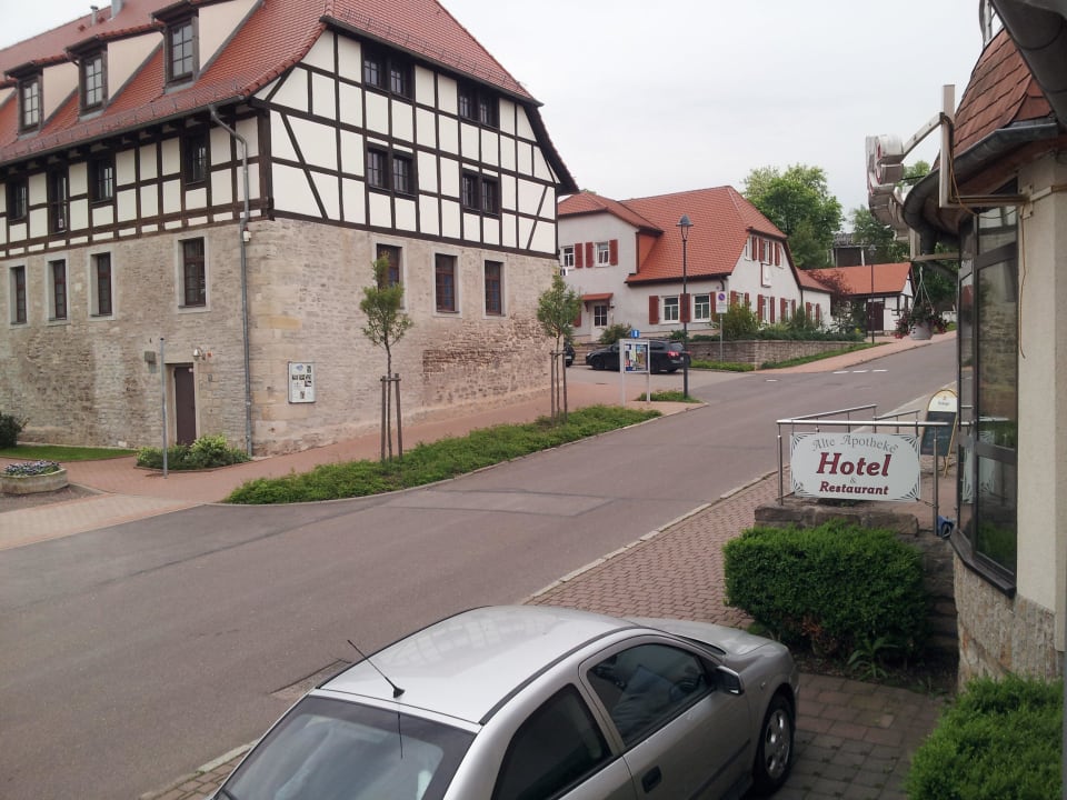 Ausblick aus dem Zimmerfenster Hotel Alte Apotheke