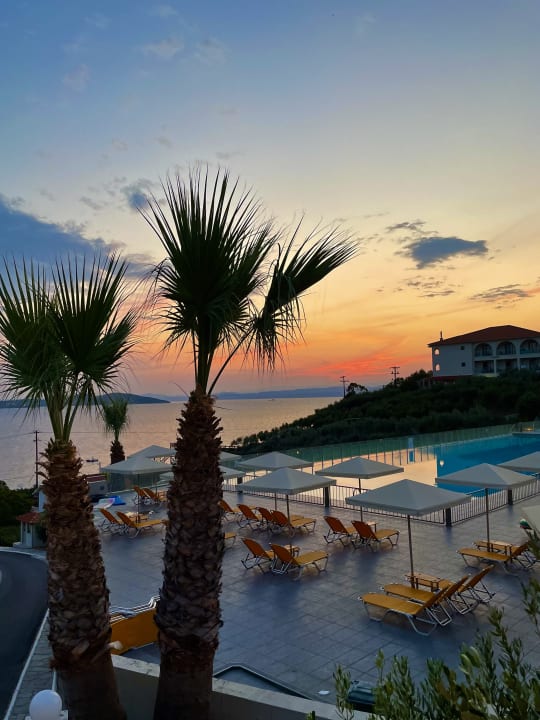 Ausblick Akrathos Beach Hotel