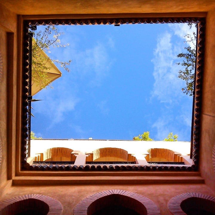 Vista dal patio interno del riad Riad MarraKiss Guesthouse