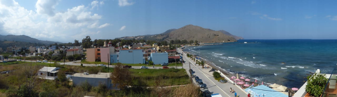 Panorama-Blick auf den Ort Hotel Corissia Princess