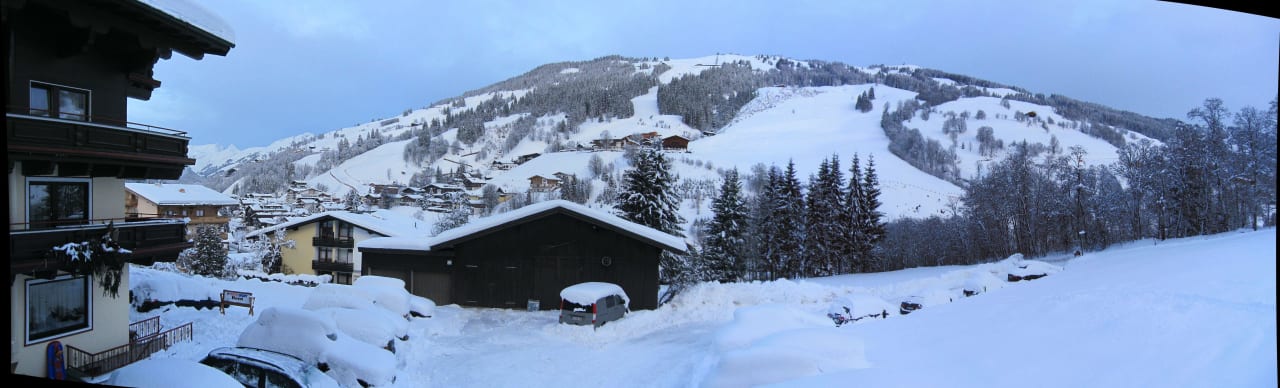 Blick vom Balkon Hotel Unterellmau