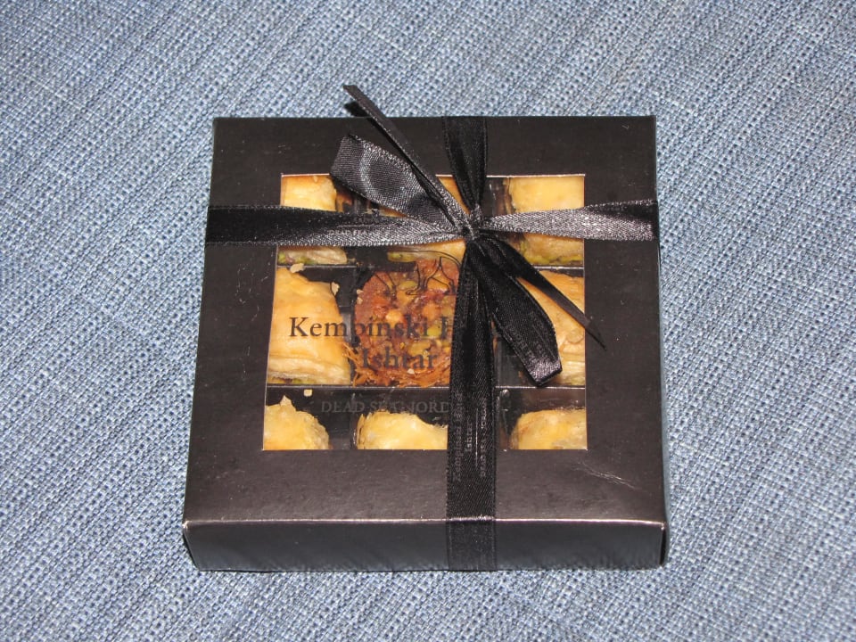 Gift zur Begrüßung Hotel Kempinski Ishtar Dead Sea