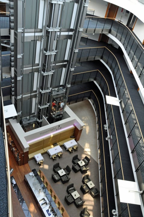 Innenhof Sicht ab DG in Barraum Dorint Hotel Esplanade Jena