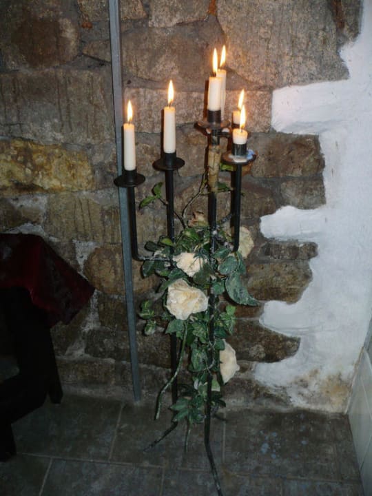 Kerzenständer im Wellnessbereich Hotel Villa Alice