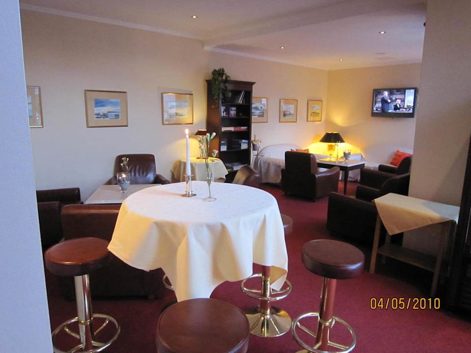 Die gemütliche Lobby altGlowe Hotel Garni