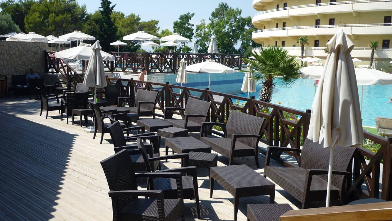 Gemütliches Plätzchen zum Sitzen Hotel Kalithea Mare Palace