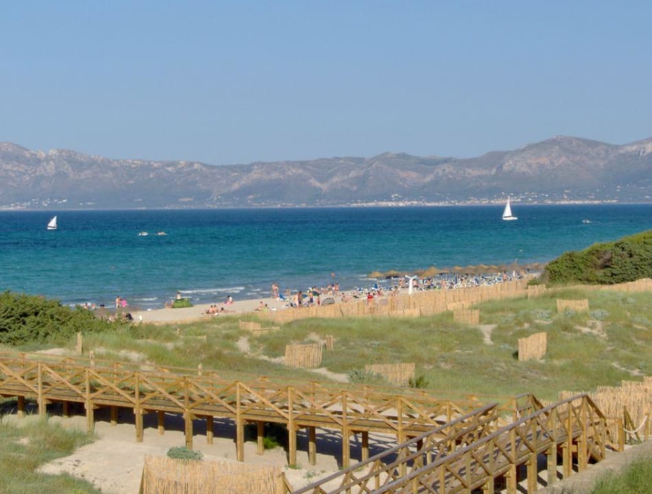 Blick zum Strand Eix Platja Daurada Hotel & SPA
