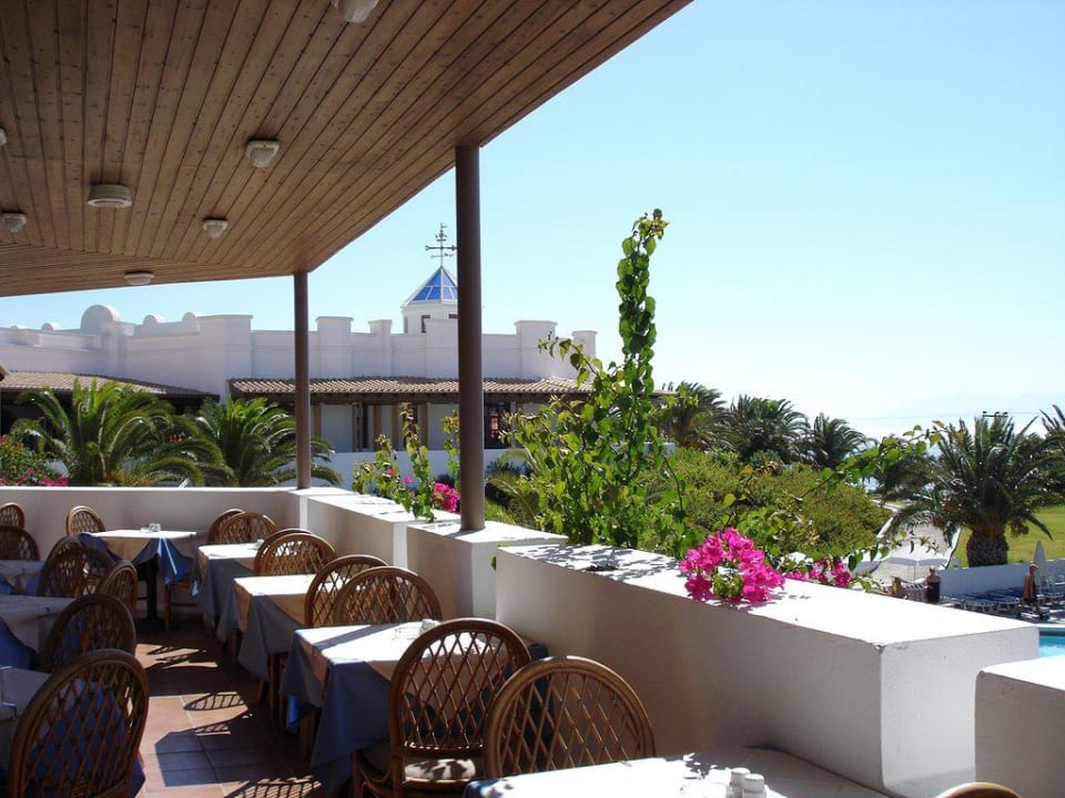 Aussenterrasse des Speisesaals Lagas Aegean Village