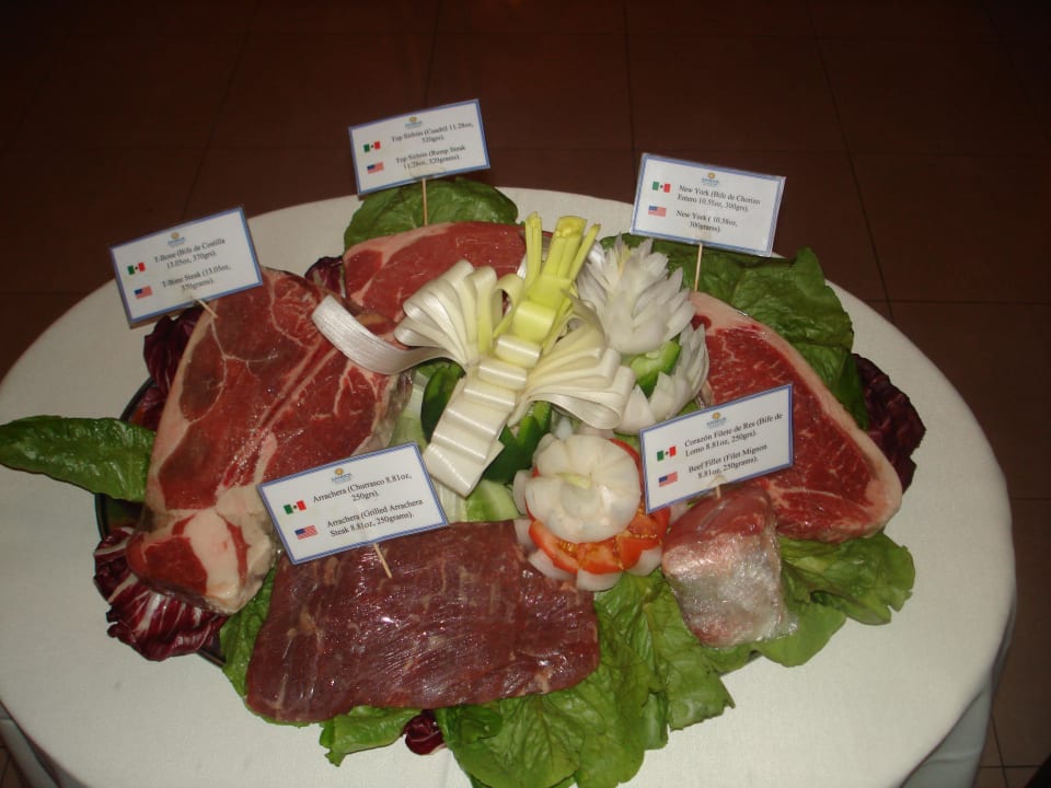 Steakhouse: Fleischauswahl wird leicht gemacht Sandos Playacar Select Club Adults only - All Inclusive