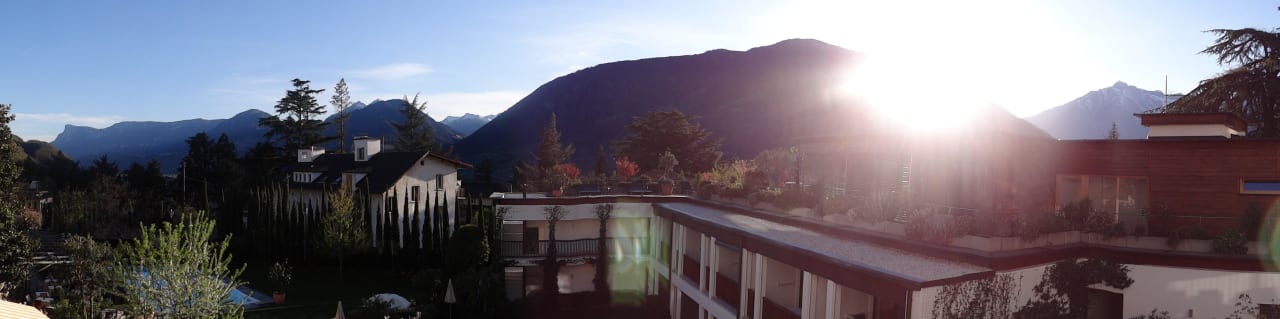 Panorama vom Zimmer 205 Hotel Ansitz Plantiz