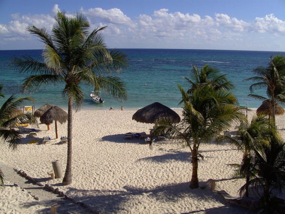 Ausblick von unserem Balkon aus Grand Oasis Tulum Riviera - All Inclusive