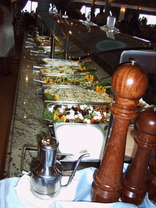 Abendessen im KMP Hotel Kalithea Mare Palace