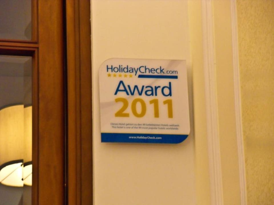 Holiday Check Award 2011! Hotel Astoria Garden