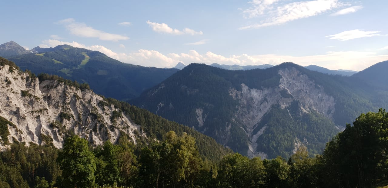 Ausblick Bergbauernhof Pension Irxner