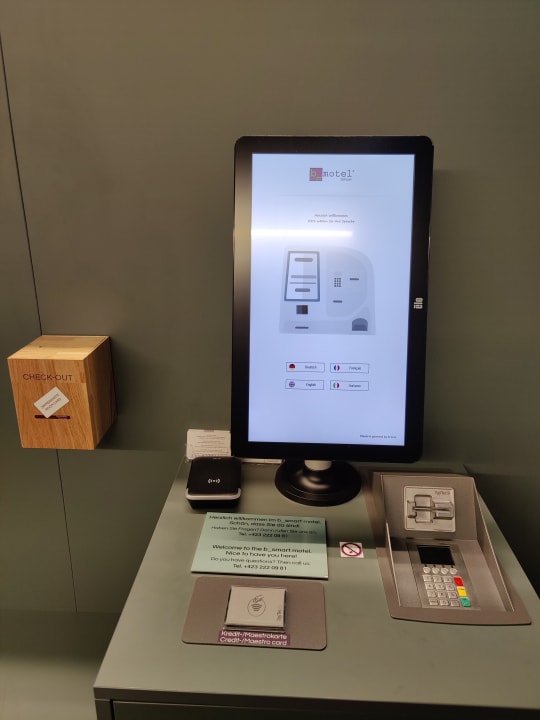 Lobby b_smart motel Schaan