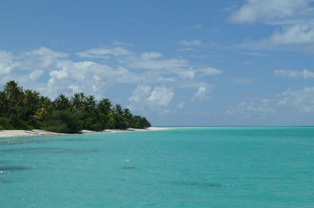 Strand Richtung Sandbank Kuramathi Maldives