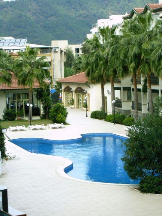 Unterer Pool mit Bar und Rezeption Mirage World Hotel Marmaris