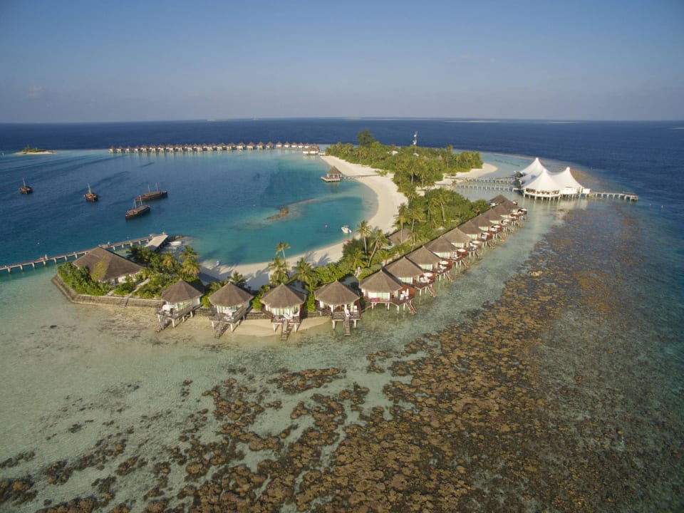 Over View of Semi Water Safari Island Maldives