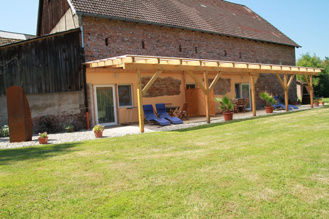 Ausenanlage der Zimmer Typ 2 + Typ 3 Ferienwohnung Im Mühlengarten