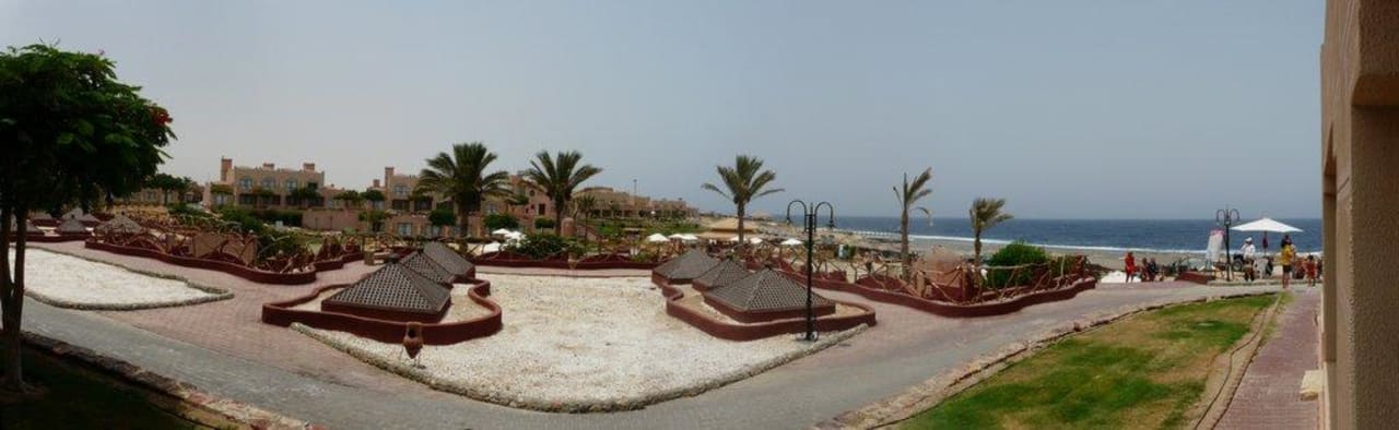 Panorama vom Zimmer aus Sentido Akassia Beach