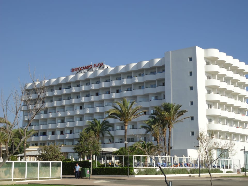 Vom Strand aus Hipotels Hipocampo Playa