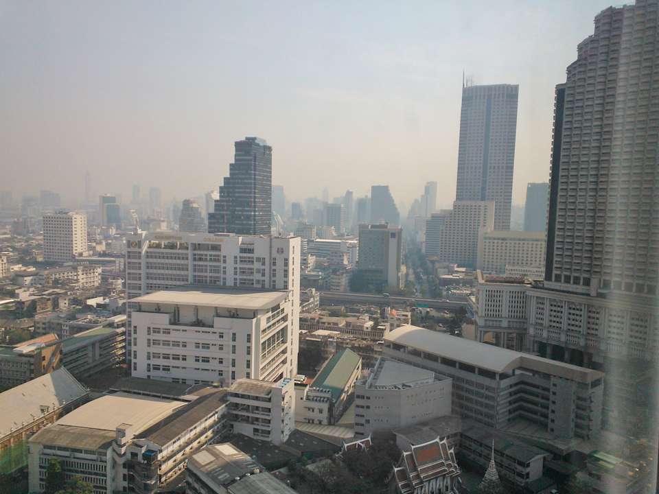 Ausblick vom Zimmer Richtung Stadt Shangri-La Hotel, Bangkok