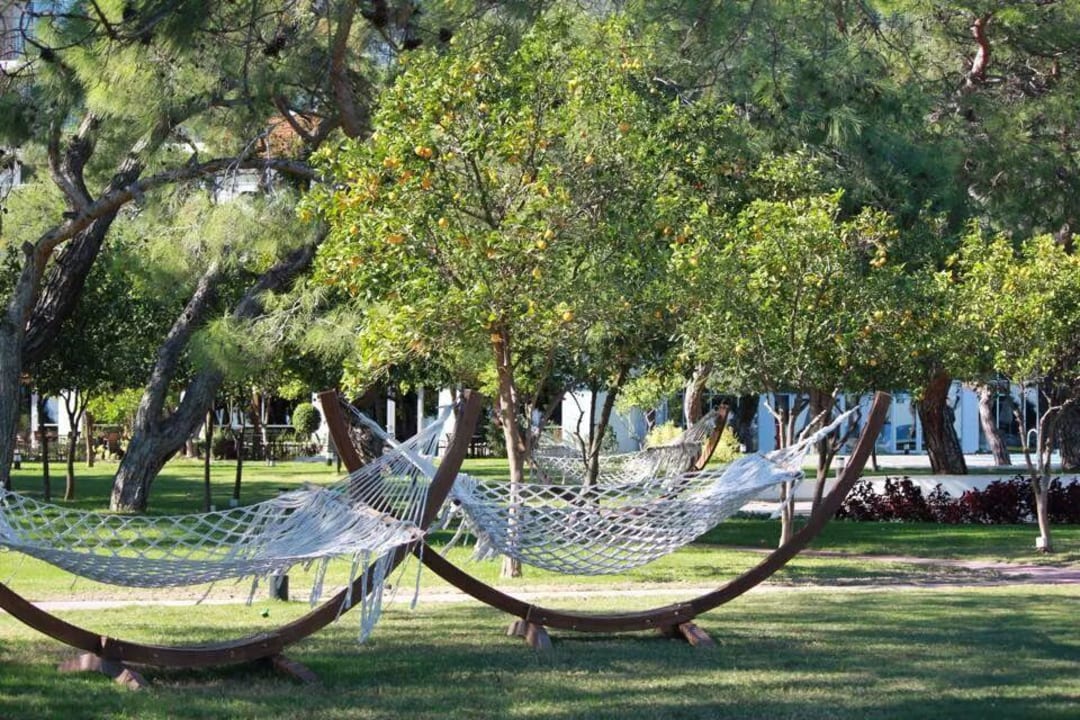 Hängematten auf dem ganzen Gelände verteilt. TUI MAGIC LIFE Beldibi +16