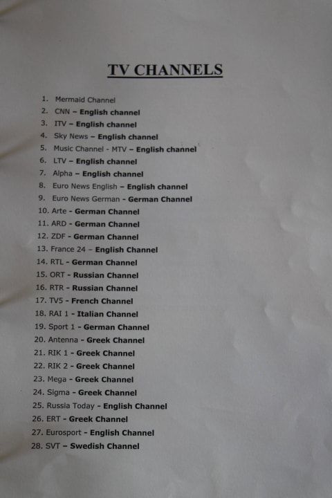 TV-Programme Napa Mermaid Hotel & Suites