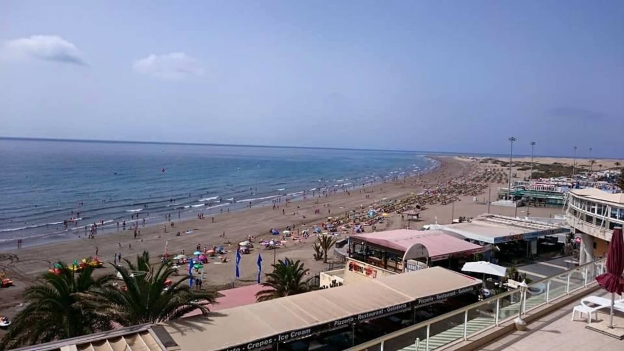 Blick von Terrasse Richtung Dünen Hotel Atlantic Beach Club