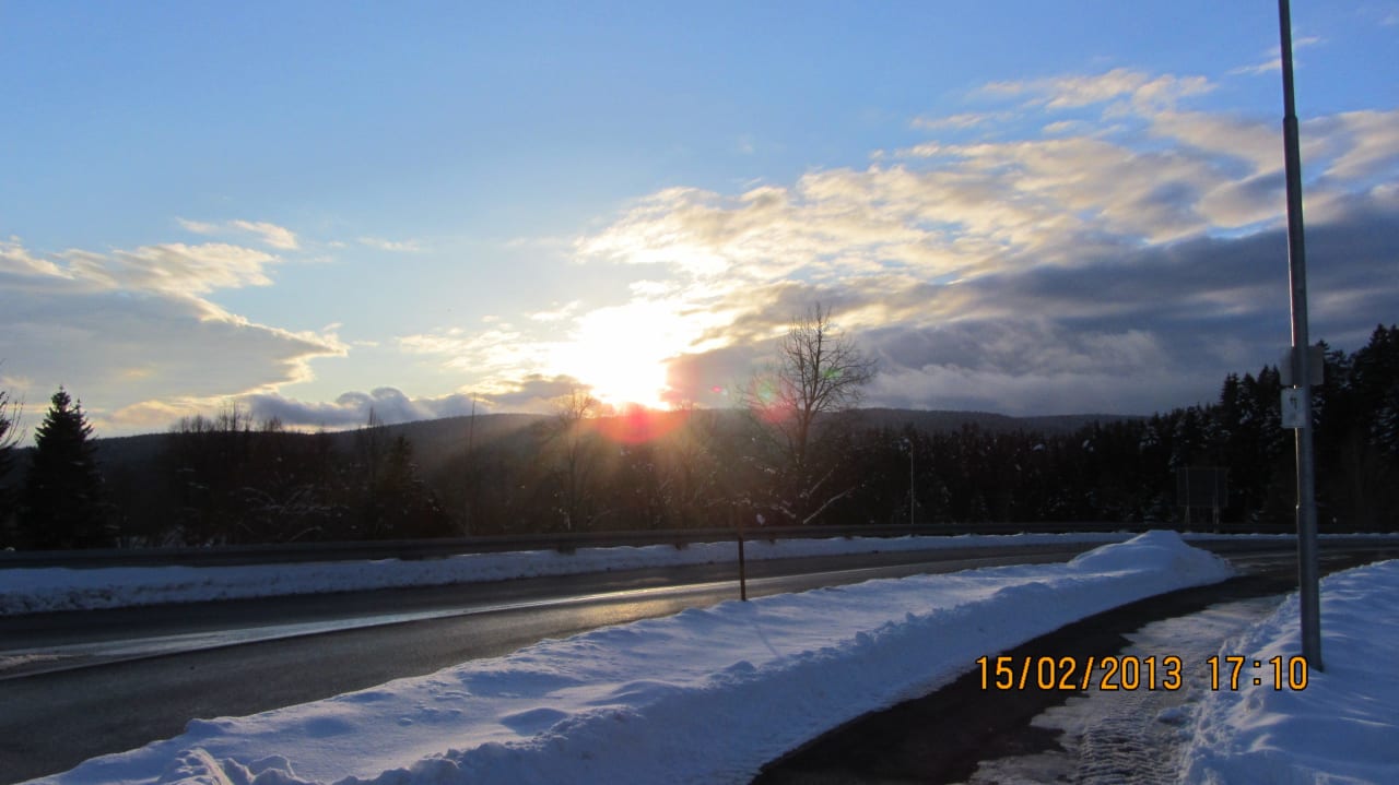 Abendstimmung Pension Fernsicht