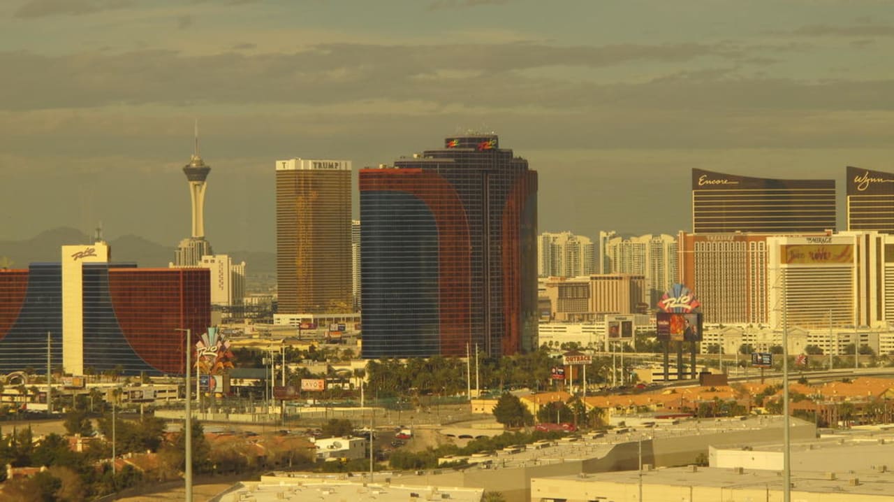 Blick aus dem Zimmer  The Orleans Hotel & Casino