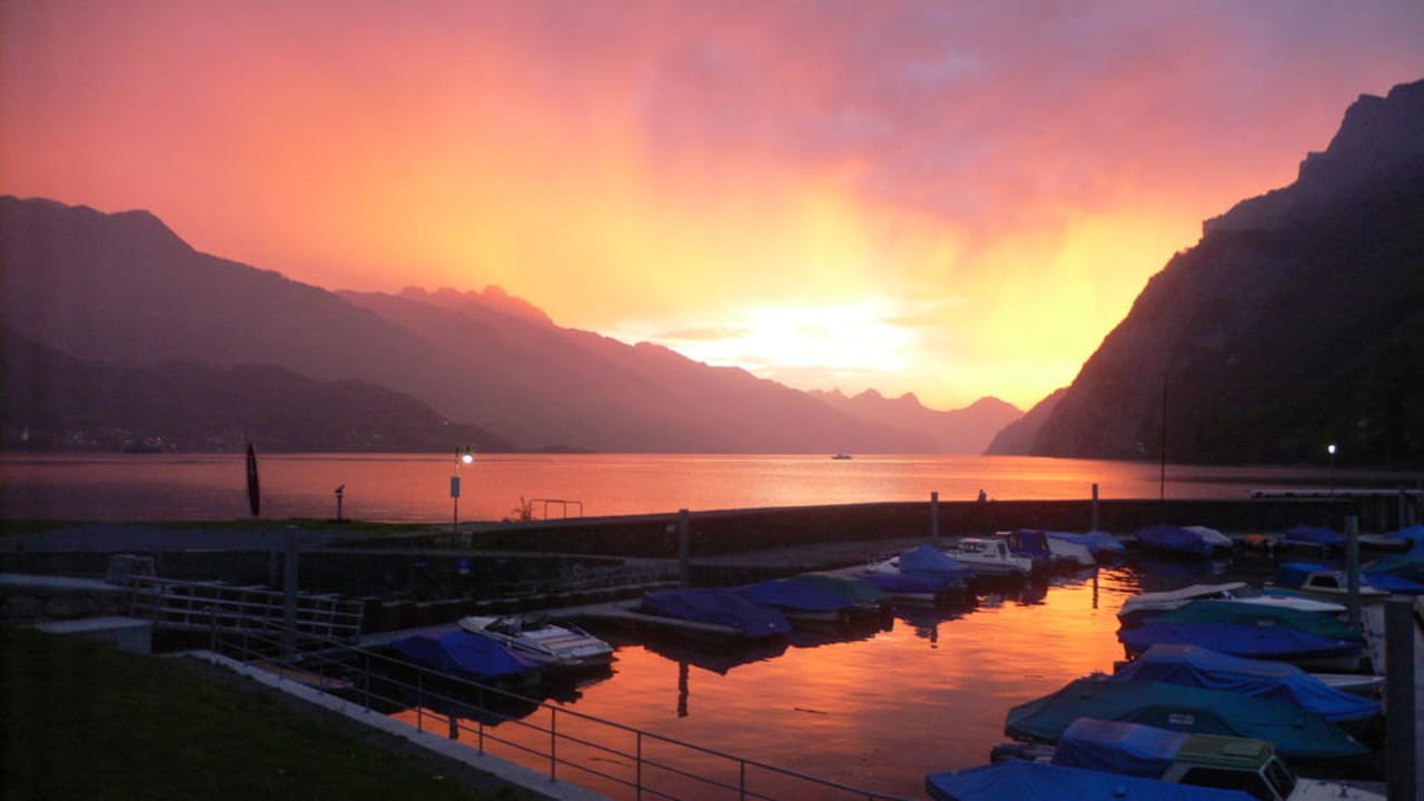 Abendstimmung Hotel Seehof