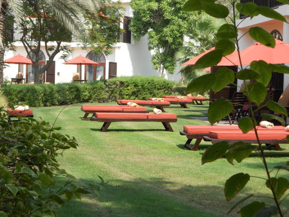 Garten vor den Terrassen JA Palm Tree Court