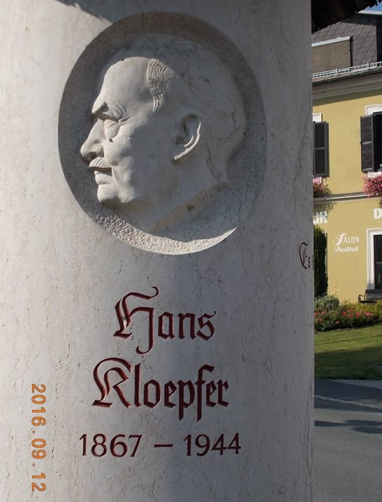 Gedenkstein für Hans Klöpfer Hotel Kloepferkeller