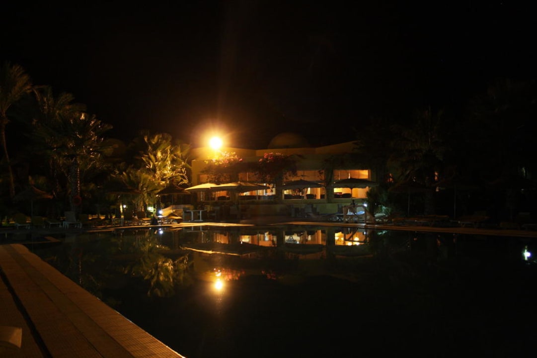 Pool by night The Ksar Djerba Charming Hotel & SPA