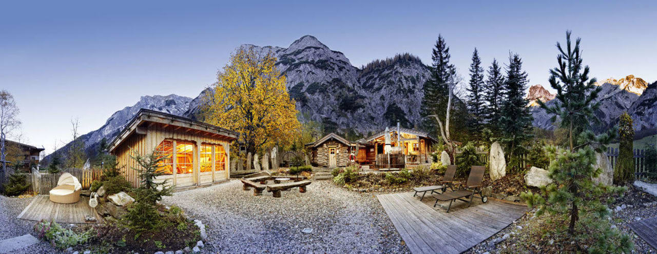 Saunagarten Gramai Alm alpengenuss & natur spa