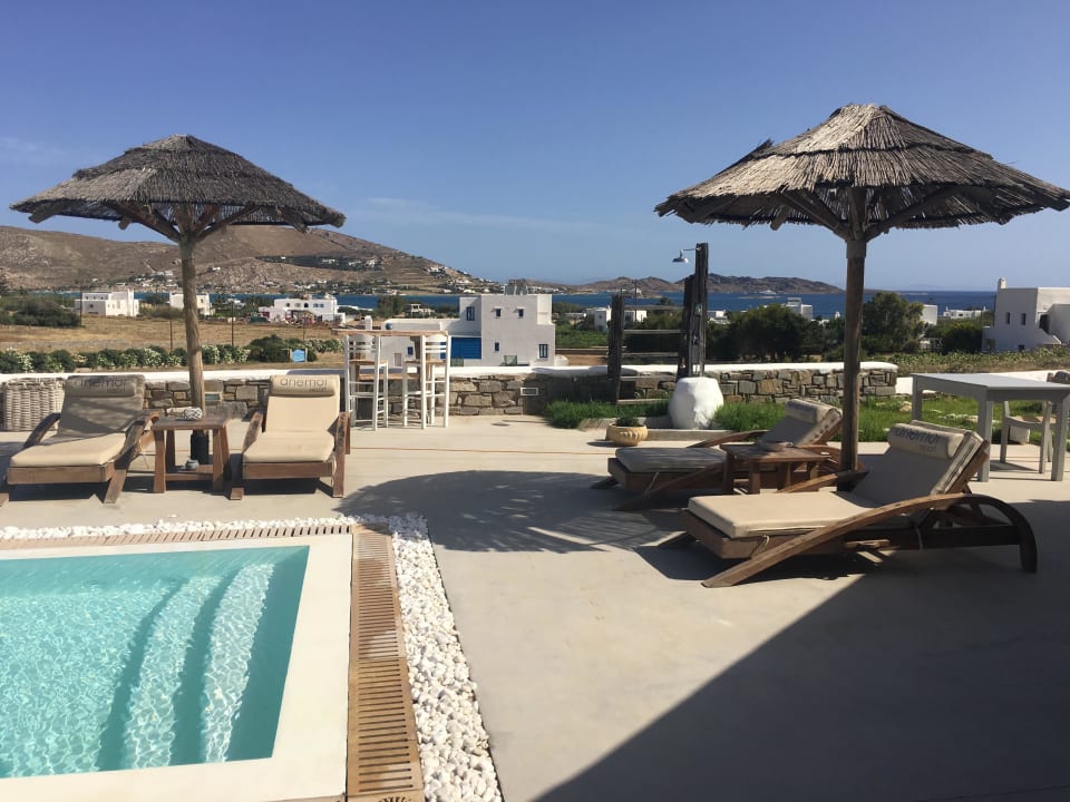 Das Meer im Hintergrund Hotel Anemoi Resort