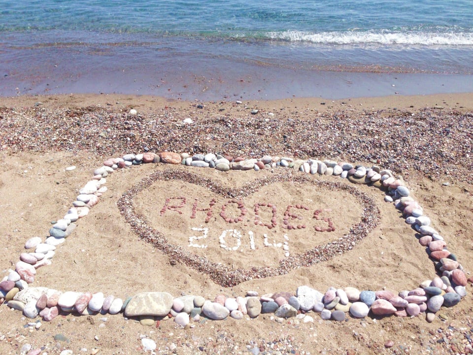 Sand/Kieselsteine Strand Lindos Princess Beach Resort & Spa