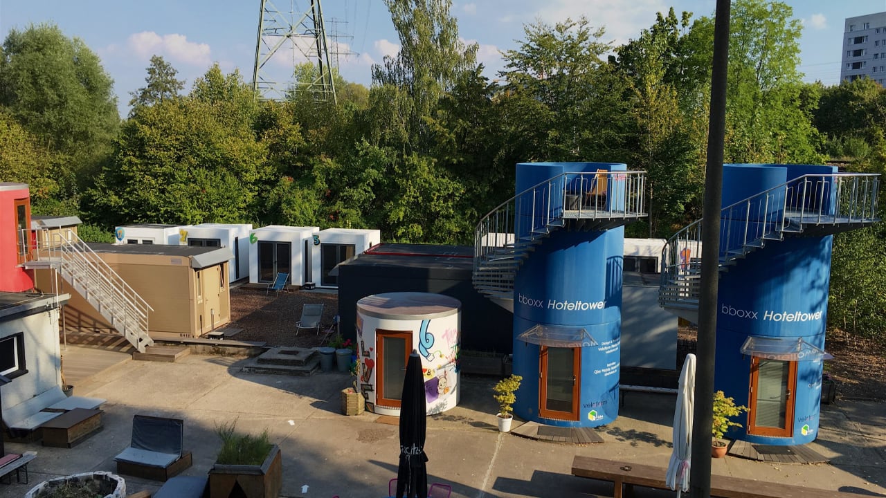 Außenanlage Qbe Hotel Heizhaus Berlin