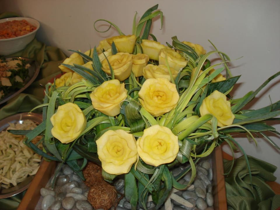 Deko beim griechischen Abend Hotel Calypso Beach