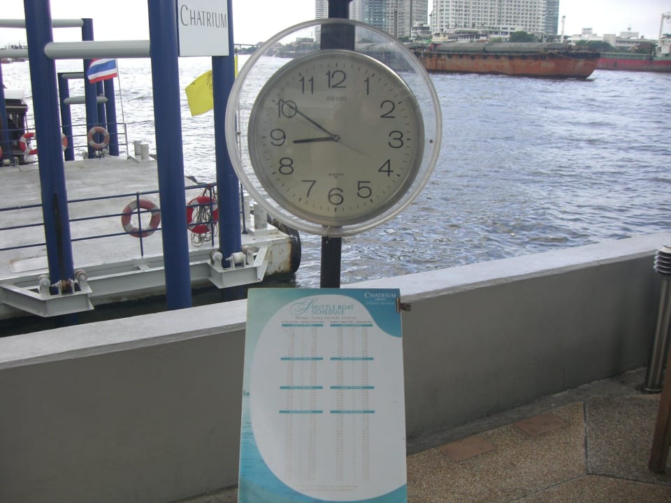 Fahrtzeiten Hotelboot Chatrium Hotel Riverside Bangkok