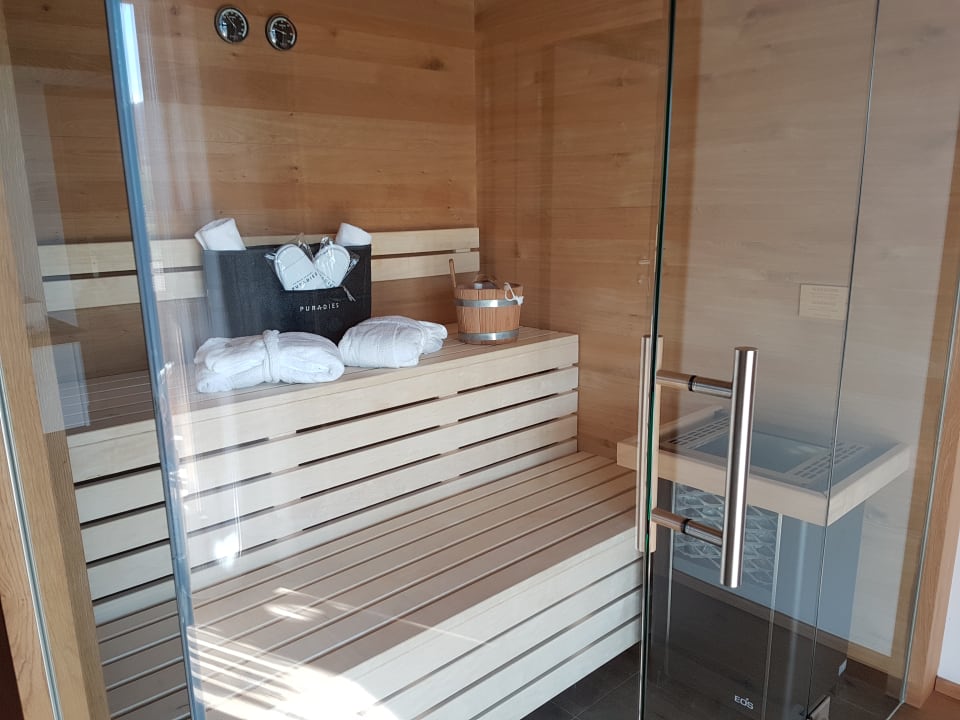 Sauna im Zimmer Naturresort Puradies