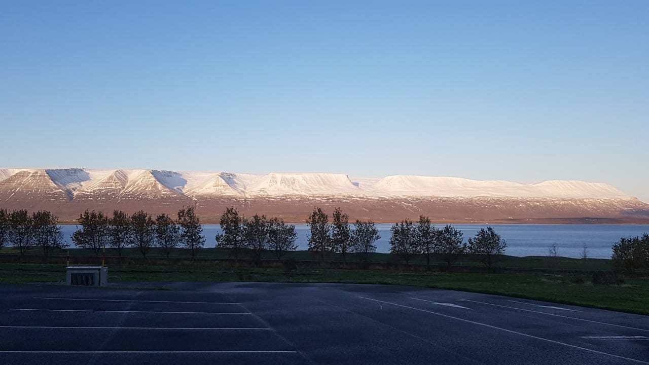 Ausblick Countryhotel Sveinbjarnargerdi