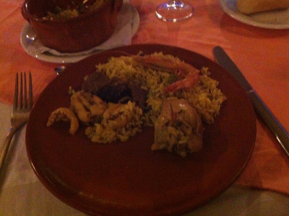 Meine Paella mit einer einzigen Garnele  Mahdia Beach & Aquapark