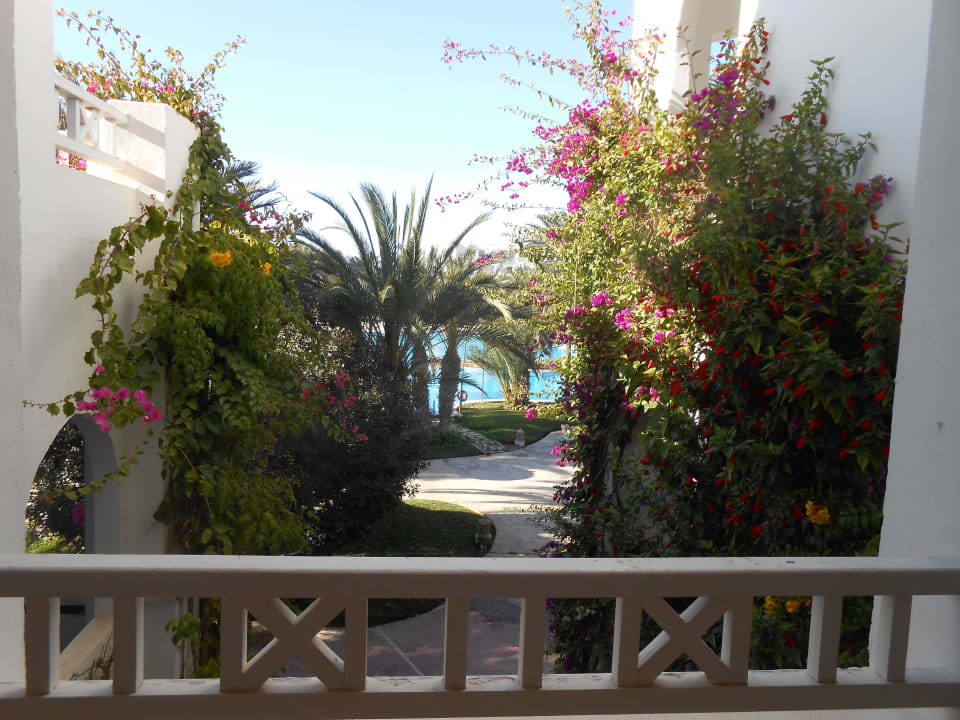 Ausblick aus dem Treppenhaus Hotel Djerba Resort