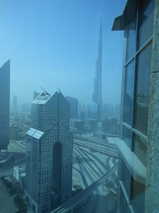 Ausblick aus unserem Zimmer Shangri-La Hotel Dubai