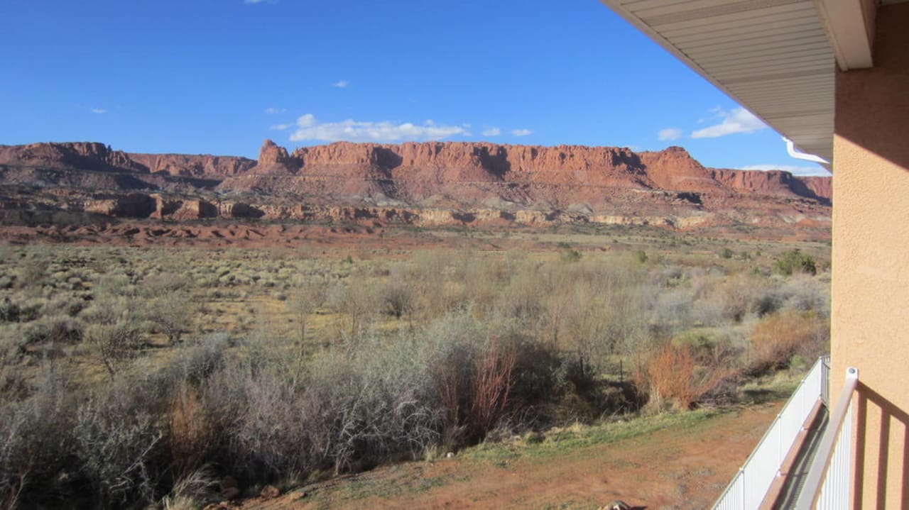 Blick vom Hotelbalkon Capitol Reef Resort