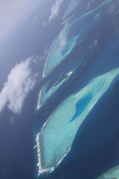 Vom Wasserflugzeug aus - herrlich Filitheyo Island Resort
